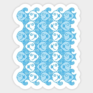 funny fish texture Sticker